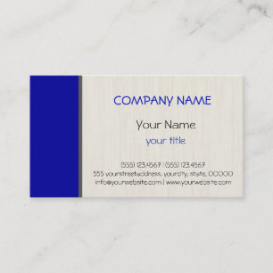 Carte De Visite bleu professionnel élégant moderne