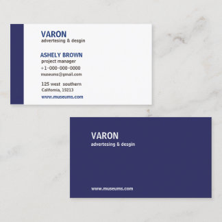 Carte de visite bleu simple moderne professionnel