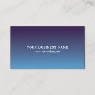 Carte de visite bleu simple simple de gradient