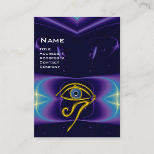 Carte De Visite BLEU TALISMAN, OR HORUS OEIL violet violet rose