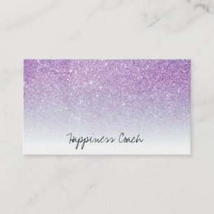 Carte De Visite *~* Bleu Violet Blanc Ombre Parties scintillant dé