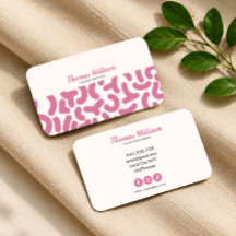 Carte de visite Blob Organique Abstrait