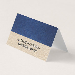 Carte De Visite Bloc couleur cuir