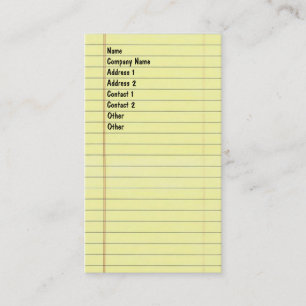 Carte De Visite Bloc - notes juridique