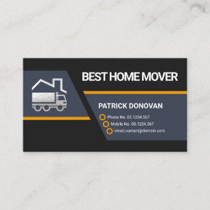 Carte De Visite Blocs créatifs de Trapezium Camion de Déplacement 