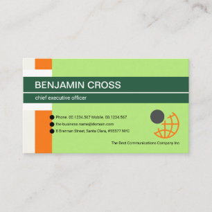 Carte De Visite Blocs de colonnes rétros élégants Consultant globa