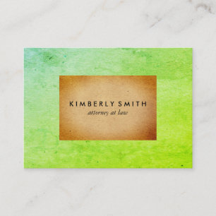 Carte De Visite Blocs de couleurs chics à deux tons