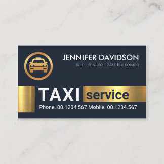 Carte De Visite Blocs d'or Transport de taxi