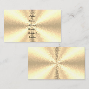 Carte De Visite Blocs en or, arc-en-ciel 3D