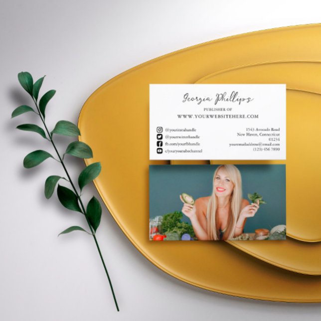 Carte De Visite Blogger Influencer Contenu Créateur Photo Social (Créateur téléchargé)