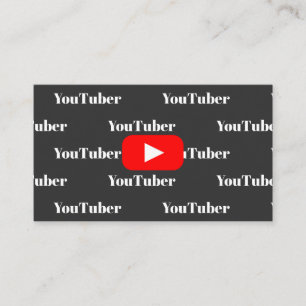 Carte De Visite Blogueur sur les médias sociaux Youtube