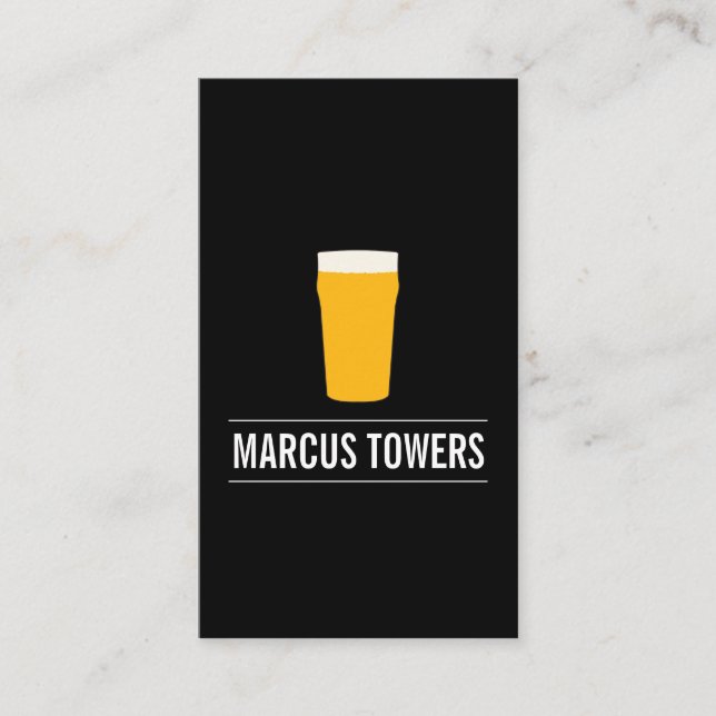 Carte De Visite Blonde Beer IPA Brewmaster (Devant)