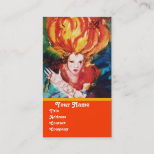 Carte De Visite BLONDE EN ROUGE Monogramme Beauté, Maquillage, Sal