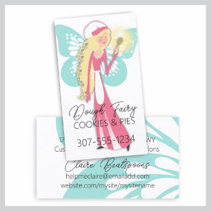 Carte De Visite Blonde fée magique cuillère boulangerie pâtisserie