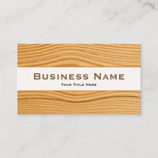 Carte De Visite Blonde Wood Texture