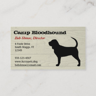 Carte De Visite Bloodhound