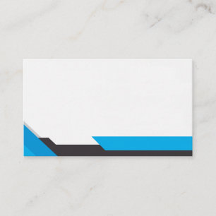 Carte De Visite Blue and Black Square Shapes