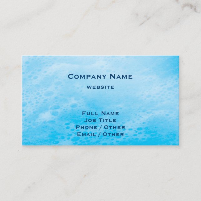 Carte de visite Blue Beach Waves (Devant)