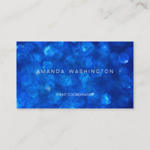 Carte De Visite Blue Bokeh