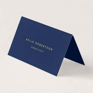 Carte De Visite Blue Gold Professional tendance