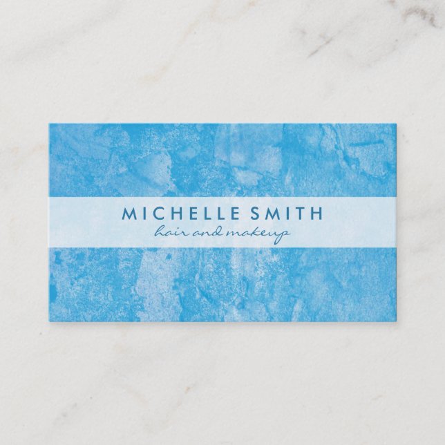 Carte De Visite Blue Grunge tendance (Devant)