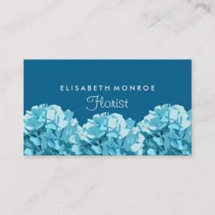 Carte De Visite Blue Hydrangea, fleuriste