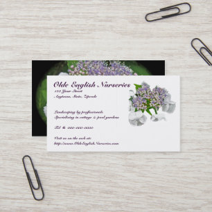 Carte de visite Blue Lace Hydrangea