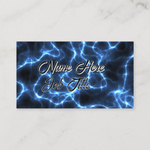 Carte De Visite Blue Lightning personnalisable