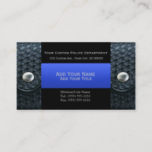 Carte De Visite Blue Line mince - gardiens et balle de ceinture