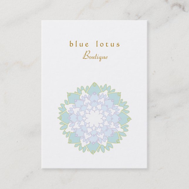 Carte de visite Blue Lotus Chubby (Devant)