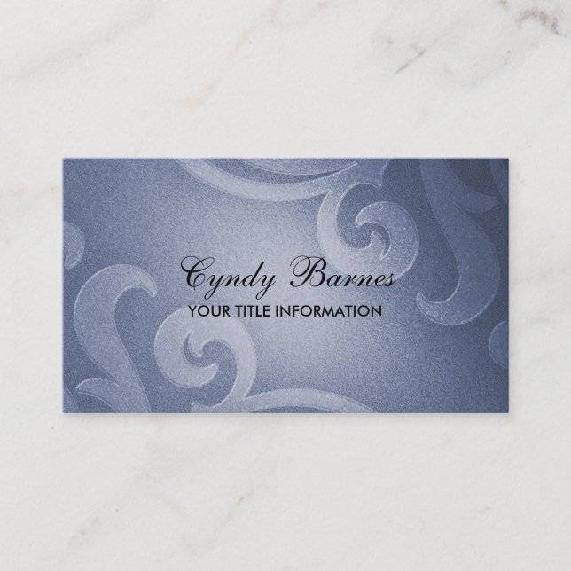 Carte de visite Blue Shimmer (Devant)