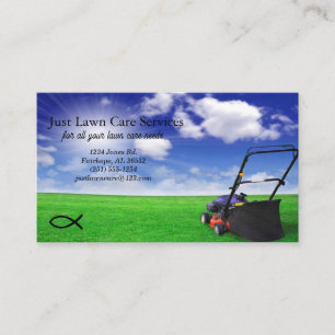 Carte de visite Blue Sky pour le soin de la pelous