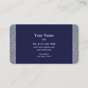 Carte de visite Blue Sparkle