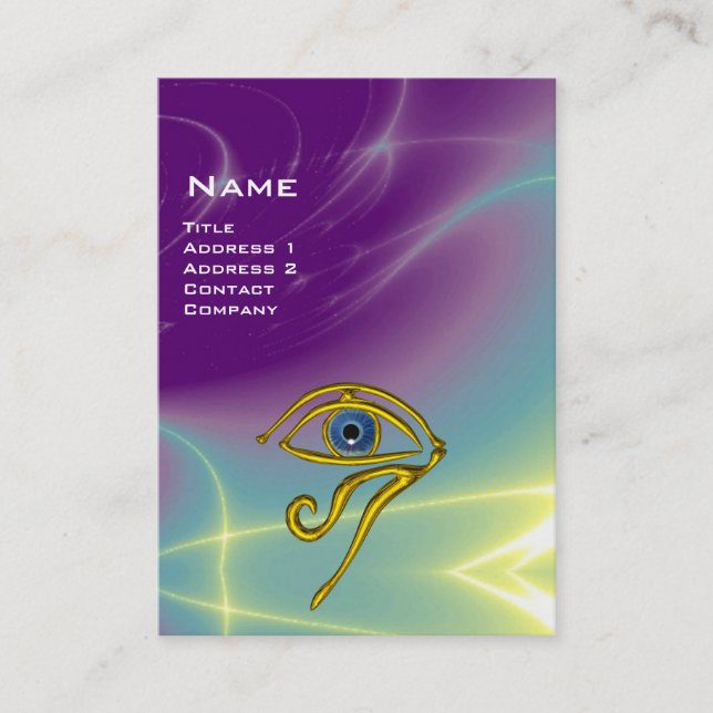 Carte De Visite BLUE TALISMAN, violet violet violet jaune rose (Devant)
