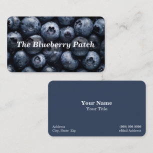 Carte De Visite Blueberry / Blueberries / Fruit