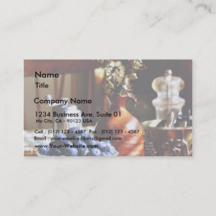 Carte De Visite Blueberry Still Life