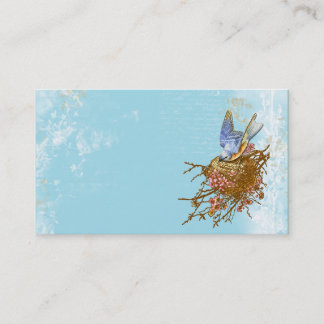 Carte De Visite Bluebird dans le nid