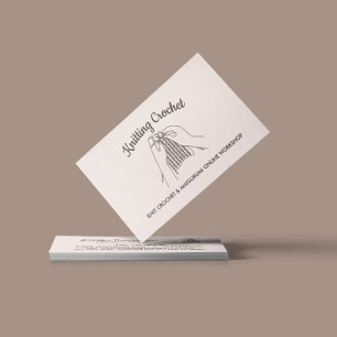 Carte De Visite Blush d'Ivoire Fait Main Hobby Amigurumi Crochet T