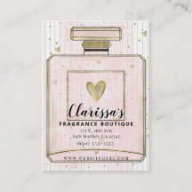 Blush Pink & Gold Paris Parfum Boutique Parfum
