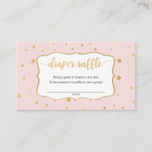 Blush Pink + or Stars billet de tombola