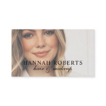 Blush Pink Script Photo Hair Makeup