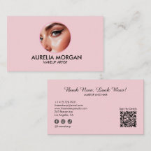 Blush Pink Script Social Icon QR Code Photo 