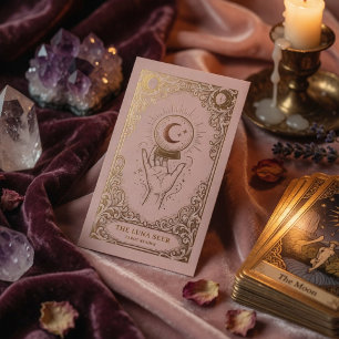 Carte De Visite Blush Rose Gold Céleste Luxe Médium Voyant