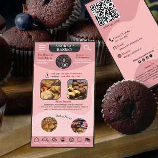 Carte De Visite Blush Rose Moderne Ajouter un logo et des photos d