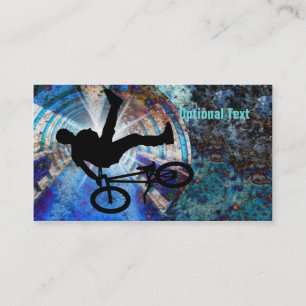 Carte De Visite BMX dans un tunnel grunge