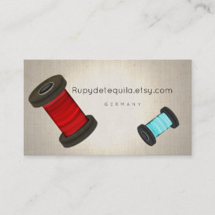 Carte De Visite Bobine de couture de tailleur