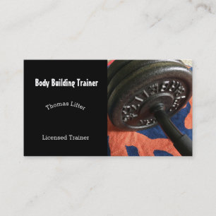 Carte De Visite Body Builder Personal Trainer
