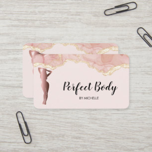 Carte De Visite Body Sculpting Fitness Linergie Entraîneur de tail