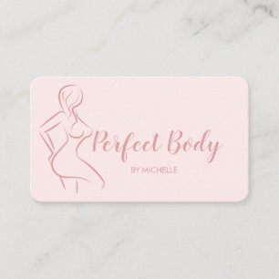 Carte De Visite Body Sculpting Fitness Linergie Entraîneur de tail