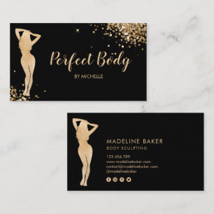 Carte De Visite Body Sculpting Fitness Linergie Entraîneur de tail